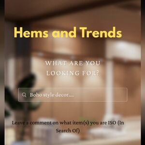 WHAT'S YOUR " ISO" LEAVE COMMENT BELOW ON WHAT YOU ARE LOOKING FOR